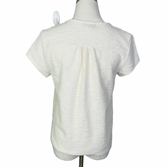 Anthro Current Air Betsy Textured Knot Top SM 2183 - Picture 6 of 9